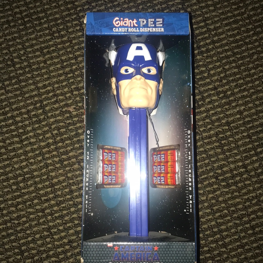 Giant Captain America Pez.